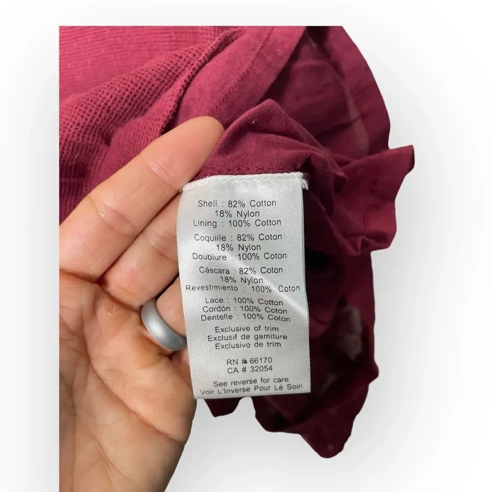 Anthropologie Nisha Peasant Top by Vineet Bahl $138 Sz XS